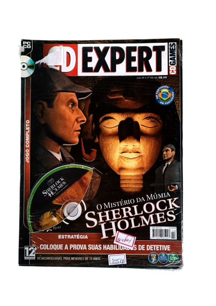 CD DE JOGO SHERLOCK HOLMES MISTERIO DA MUMIA 25H