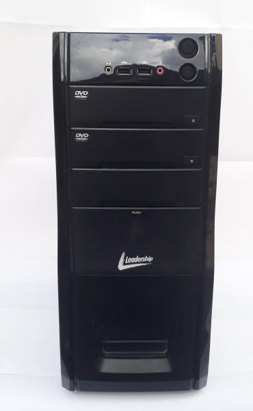 GABINETE PRETO COM FONTE LEADERSHIP ATX 450W EXCELENTE ESTADO K131, 3 BAIAS 51/4, 1 31/2